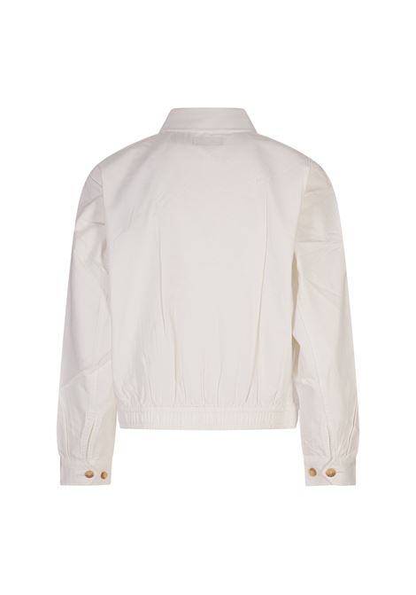 Giacca Leggera In Canvas Bianca Con Pony RALPH LAUREN | 211-934952006